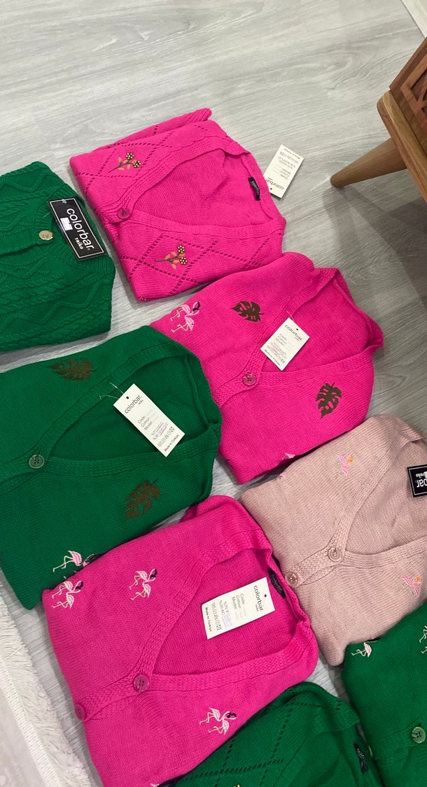 Nakışlı Çok Renkli Kız Hırkaları - Görsel 3