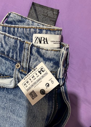 Kadın Siyah Batik Desenli Regular Fit Denim Pantolon - Görsel 2