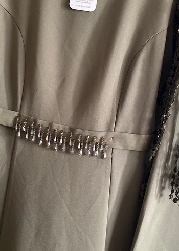 Zincir Detaylı Salaş Kadın Uzun Elbise - Görsel 2