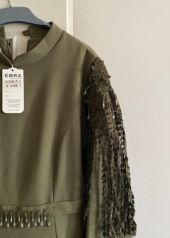 Zincir Detaylı Salaş Kadın Uzun Elbise - Görsel 3