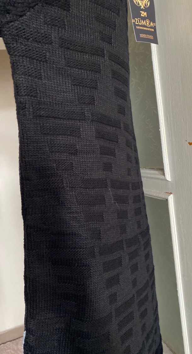 Düğmeli Uzun Gri Kadın Ceket - Görsel 5