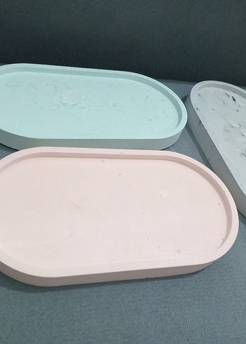 3 ADET SUNUM TABAGI HAM OBJE - Görsel 2