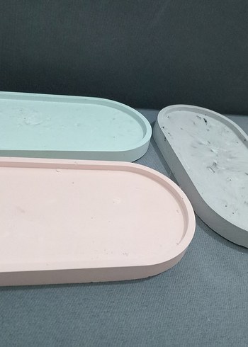 3 ADET SUNUM TABAGI HAM OBJE - Görsel 3