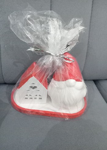 Noel baba mumluk ve tealight ev mumluk.3 parca. - Görsel 4