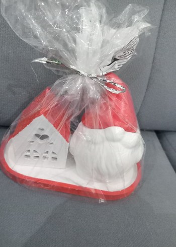 Noel baba mumluk ve tealight ev mumluk.3 parca. - Görsel 5