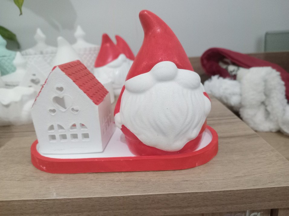 Noel baba mumluk ve tealight ev mumluk.3 parca. - Görsel 2