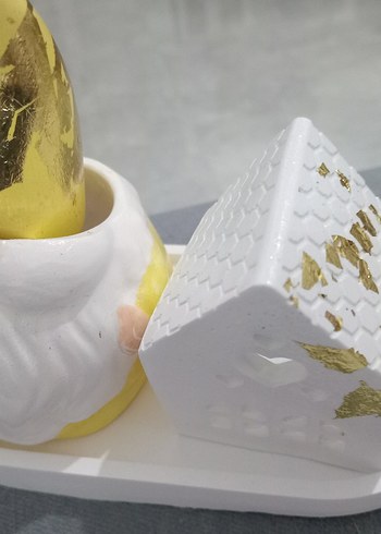 Yeniyıl konsepti.set.Noel baba ve ev mumluk - Görsel 2