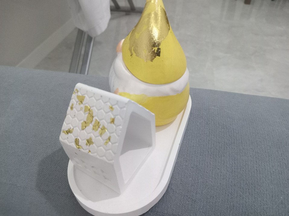 Yeniyıl konsepti.set.Noel baba ve ev mumluk - Görsel 3