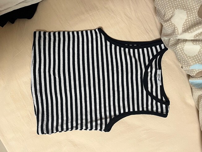 Zara Çizgili crop atlet