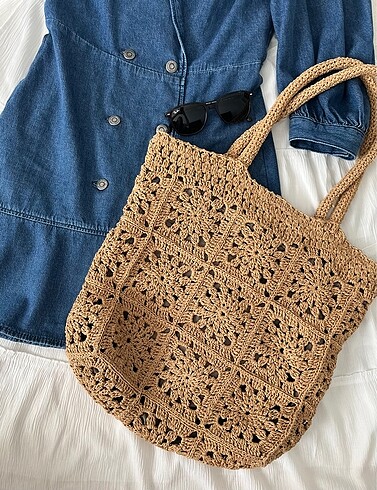  Beden Zara Model Hasır Kadın Çanta