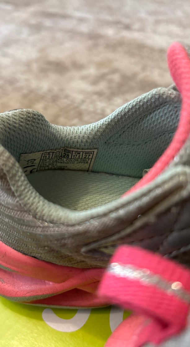 Kız Çocuk Gri Spor Ayakkabı Velcro - Görsel 4