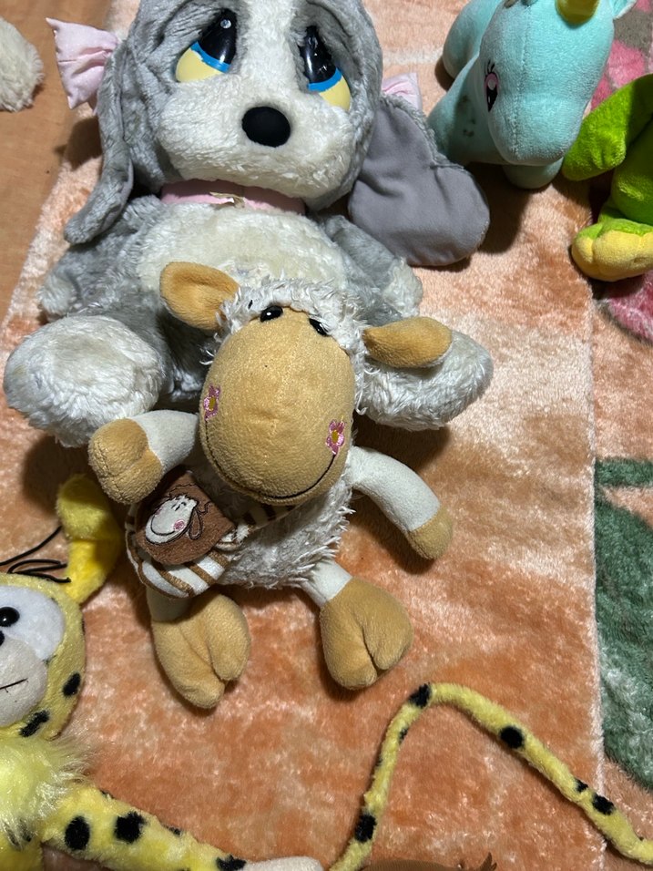 Pastel Camel Renkli Peluş Oyuncak Koyun - Görsel 3