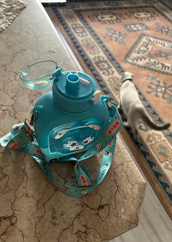 Ayıcık Figürlü Mavi Çocuk Matara - Görsel 4