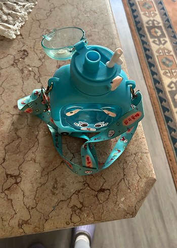 Ayıcık Figürlü Mavi Çocuk Matara - Görsel 5