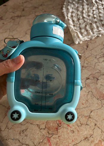 Ayıcık Figürlü Mavi Çocuk Matara - Görsel 3