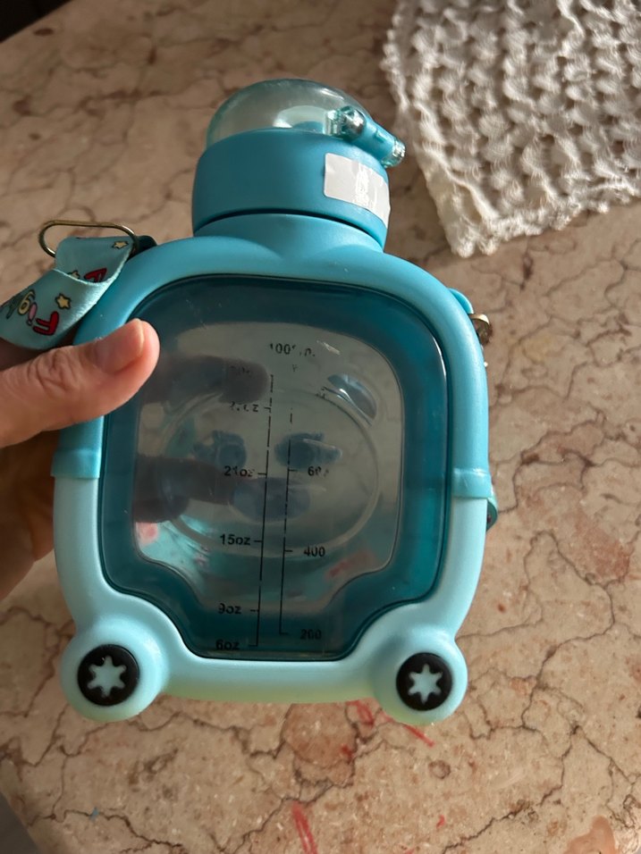 Ayıcık Figürlü Mavi Çocuk Matara - Görsel 3