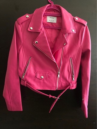Pembe deri ceket