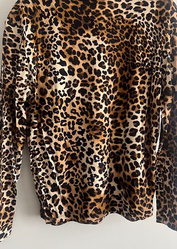 Leopar Desenli  Bluz - Görsel 2