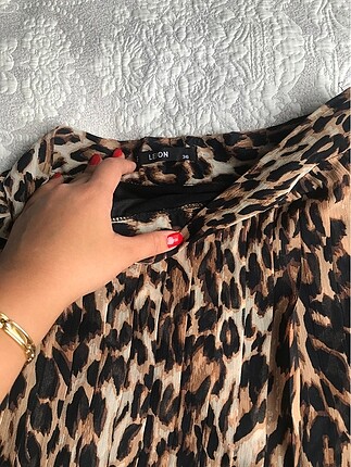 36 Beden Leopar desenli etek