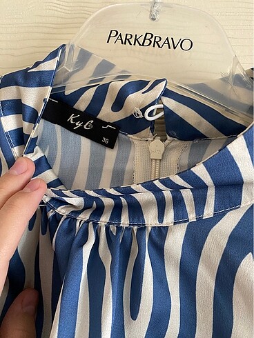 s Beden lacivert Renk Zebra desenli saten tunik