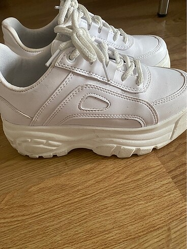 37 Beden beyaz Renk Günlük Beyaz topuklu spor ayakkabı