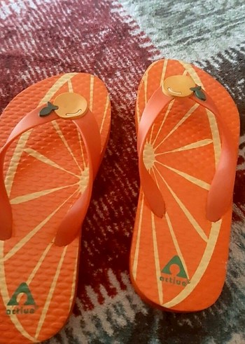 Turuncu Parmak arası Terlik - Görsel 2