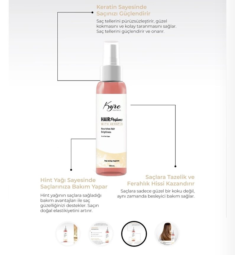 Keratinli Saç Parfümü 100 ml - Görsel 3