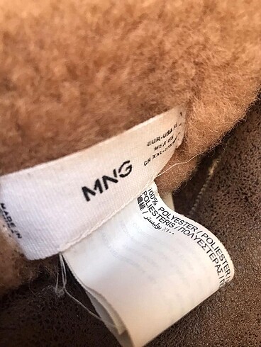 xl Beden kahverengi Renk Mango Çift Taraflı Mont