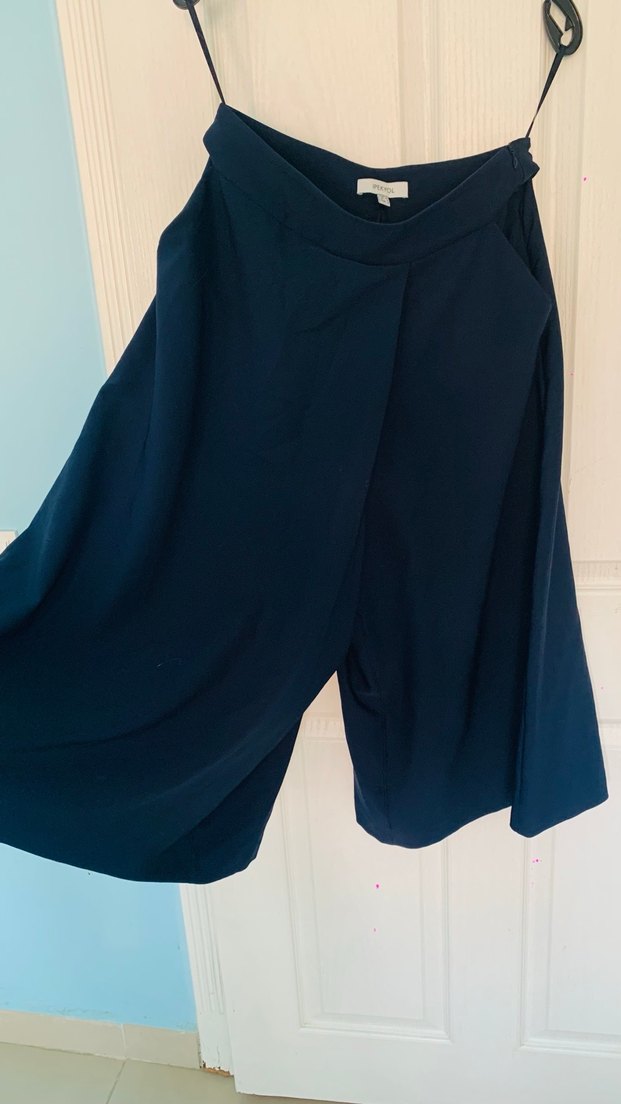 Lacivert Uzun Kapri Pantolon - Görsel 2