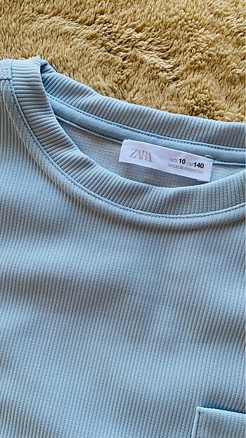 9 Yaş Beden mavi Renk Zara 9 yaş Tshirt Şort Takım