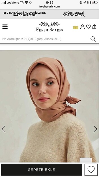 Freschscarf modal İpek eşarp