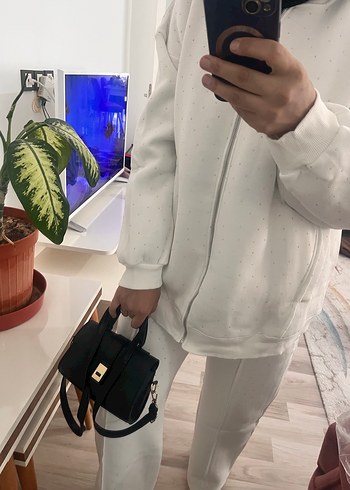 3 iplik taşlı eşofman takımı - Görsel 6