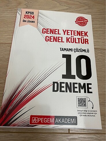 Genel yetenek genel kültür pegem deneme