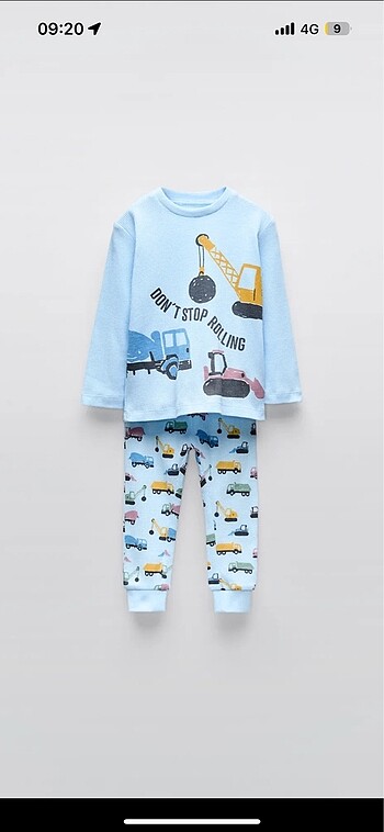 Orjinal zara pijama takıımı