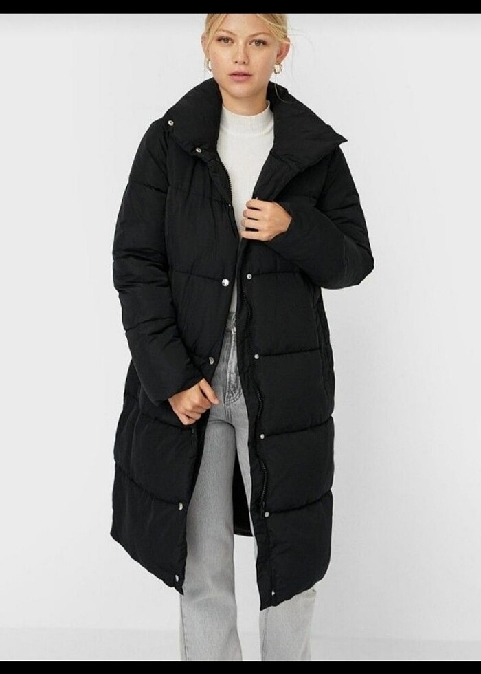 Stradivarius uzun şişme mont - Görsel 2