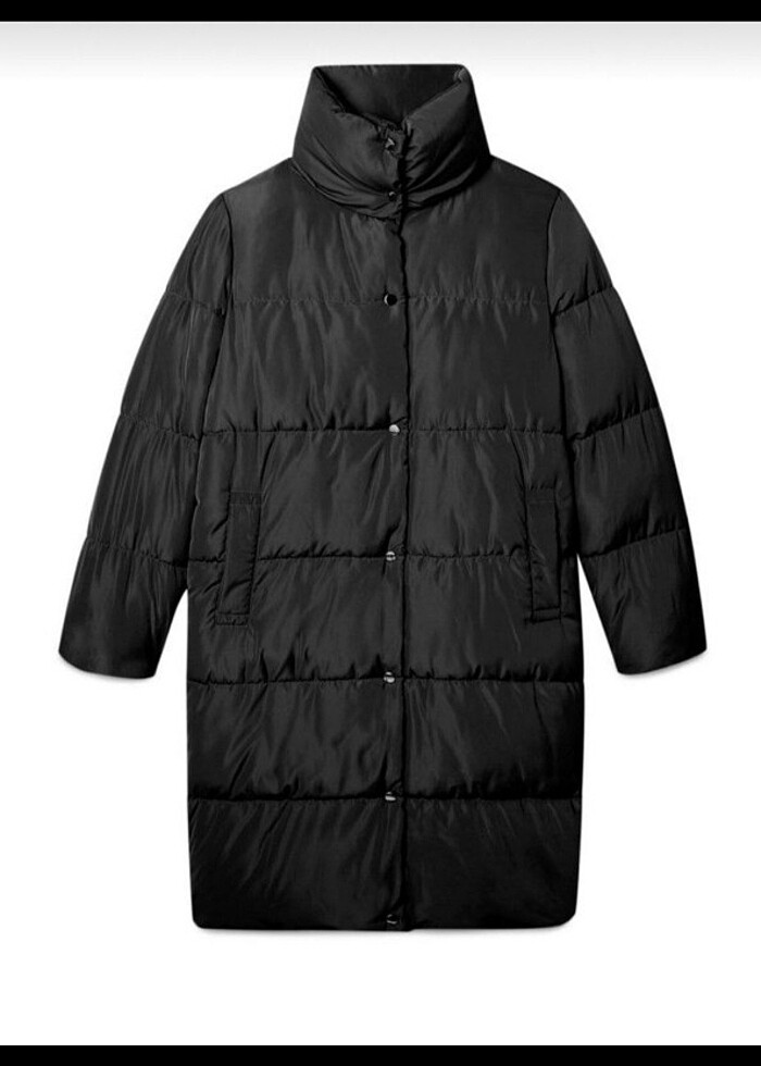 Stradivarius uzun şişme mont - Görsel 4