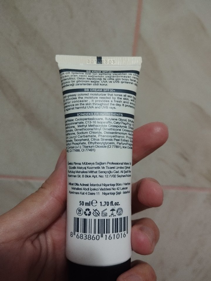 S'GLAM BB Krem SPF30+ medium - Görsel 2