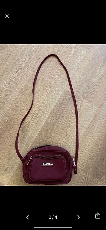bordo polo askılı çanta