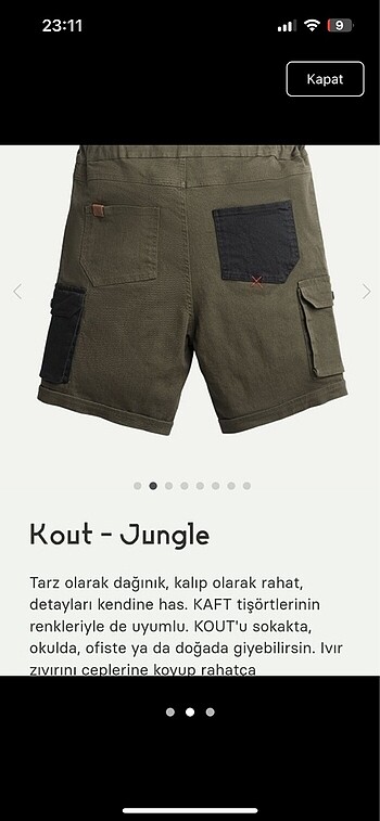 Kaft Kaft şort