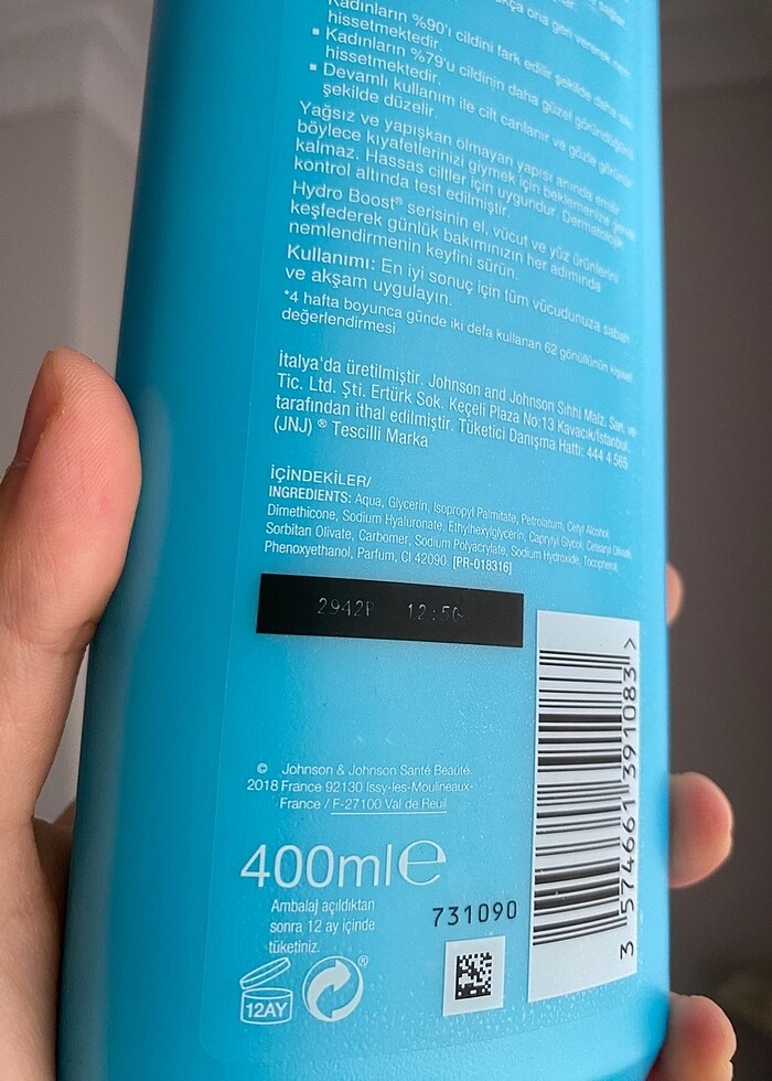 Neutrogena Hydro Boost Ultra Hafif Jel Vücut Losyonu - Görsel 2