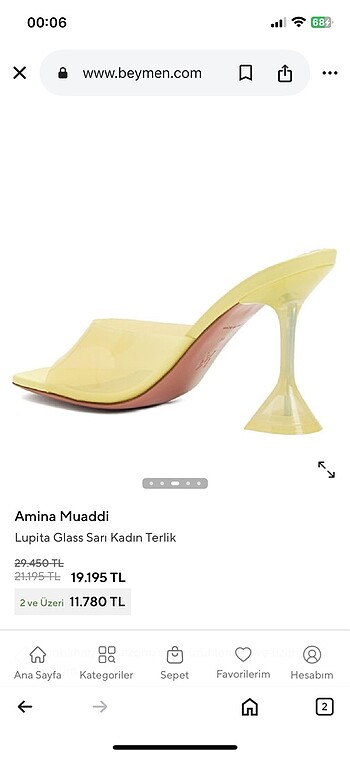 Diğer Amina Muaddi sarı 39