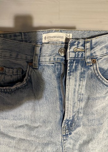 Kadın açık mavi denim Jean - Görsel 2