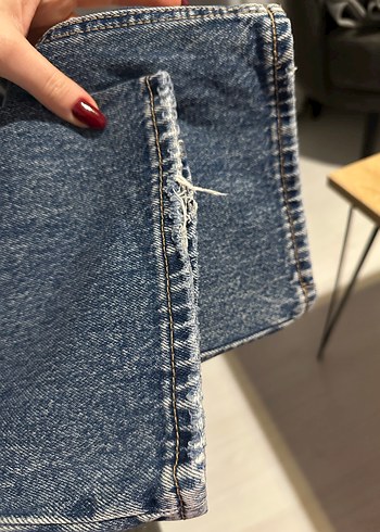 Gri Mavi Kadın Denim Pantolon - Görsel 5