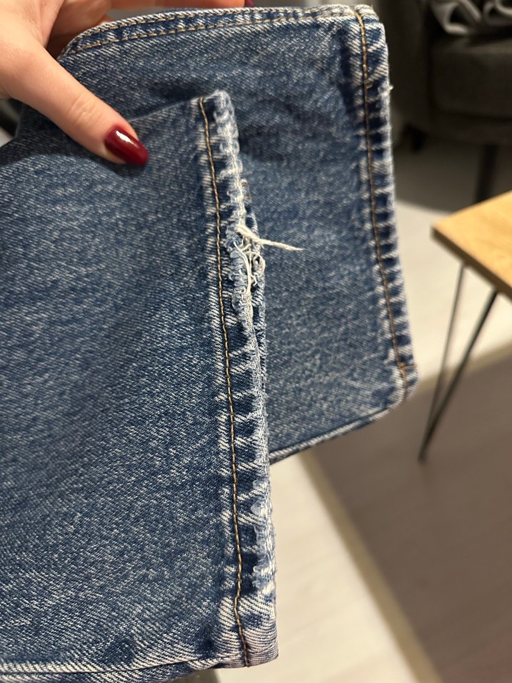 Gri Mavi Kadın Denim Pantolon - Görsel 5