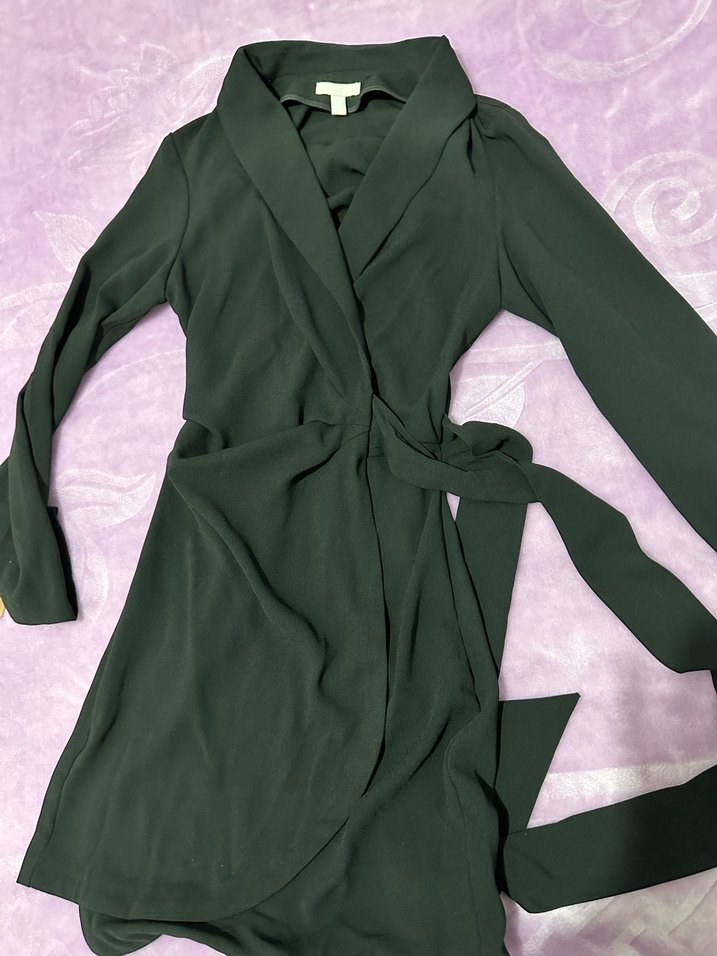 Siyah Uzun Kesim Ofis elbisesi - Görsel 5