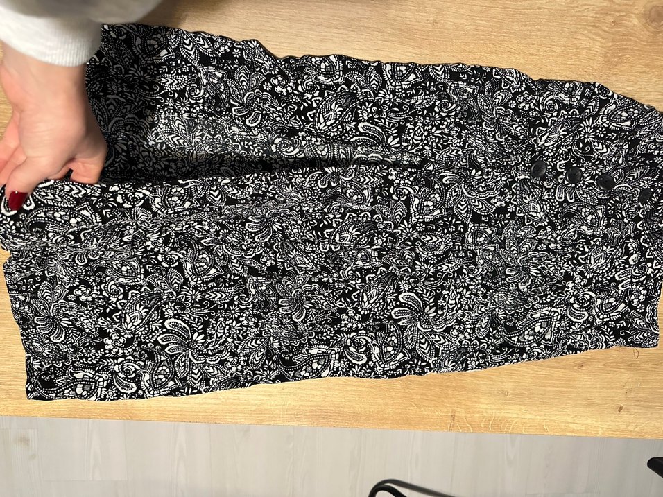 Yurtmaçlı Siyah Bohem Kadın midi etek - Görsel 2