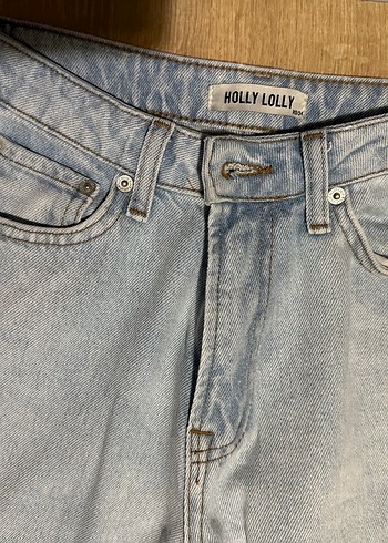 Buz mavi straight Bol Kesim Denim Jean - Görsel 2