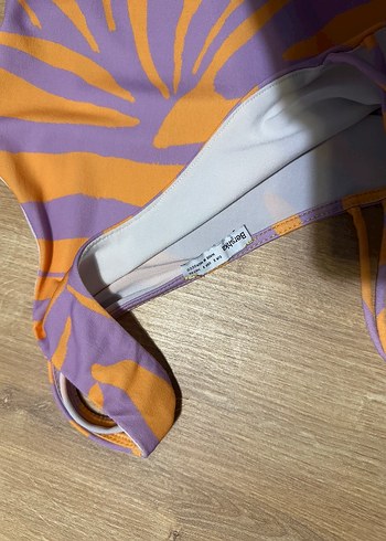 Mor Turuncu Zebra Desenli Mini büstiyer - Görsel 2