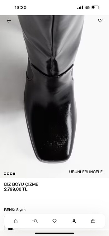 38 Beden siyah Renk H&M çizme