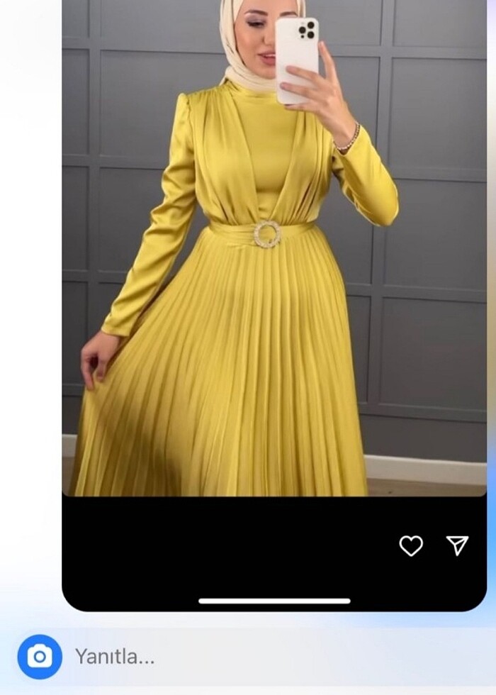 Tesettür abiye elbise - Görsel 2